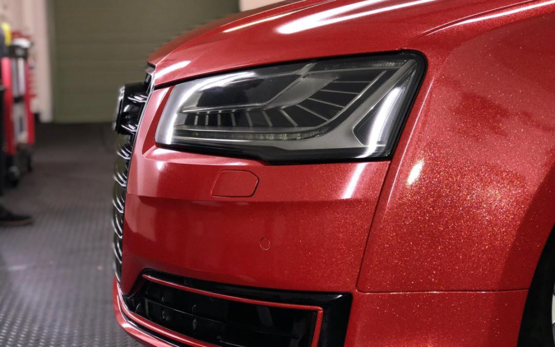 Diamond Red Audi A8