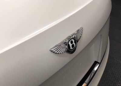 Bentley Flying Spur wrapped in Avery Satin Pearl White - Image 07