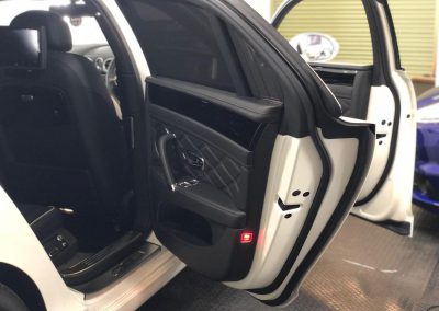 Bentley Flying Spur wrapped in Avery Satin Pearl White - Image 09