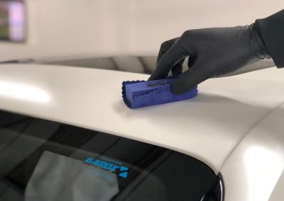 Bentley Flying Spur wrapped in Avery Satin Pearl White - Image 14