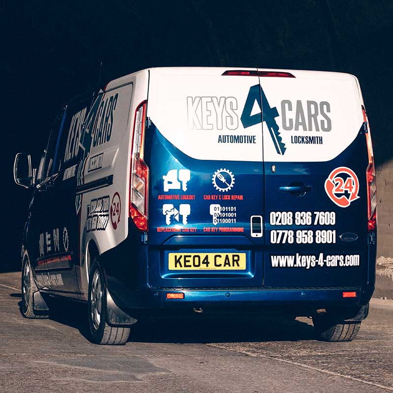 A fully signwritten fleet van with immaculate graphics