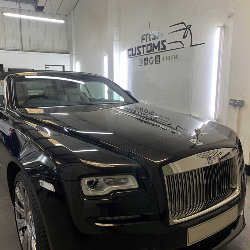A Rolls Royce in the FRSH studio for detailing
